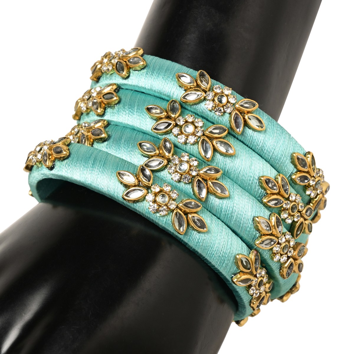Turquoise Bloom Bangles